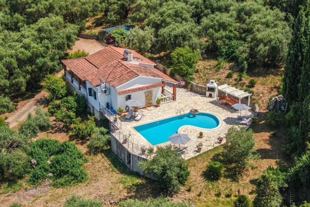 Villa Olive Grove And Sea View Agios Spyridon  エクステリア 写真
